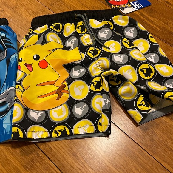 Batman/Pokemon Swim Trunks Swim Shorts Toddler Boy